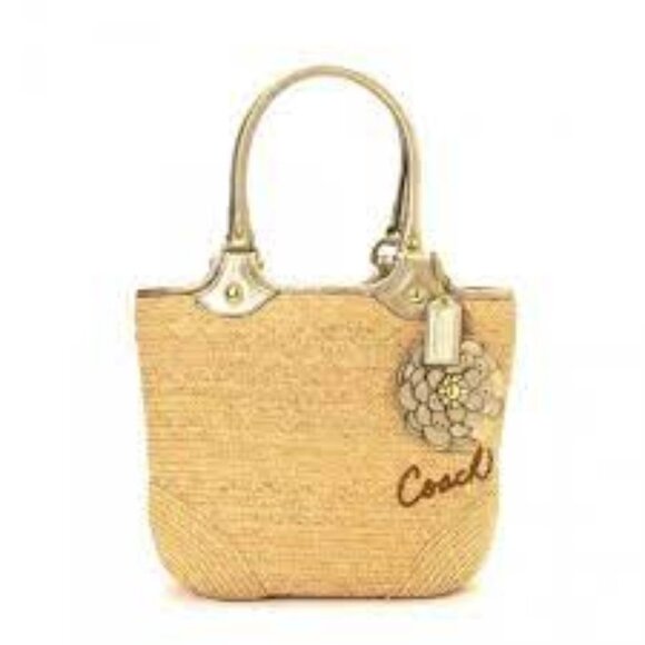 Coach M9088-F13373 Bleecker Straw tote bag - Picture 1 of 7